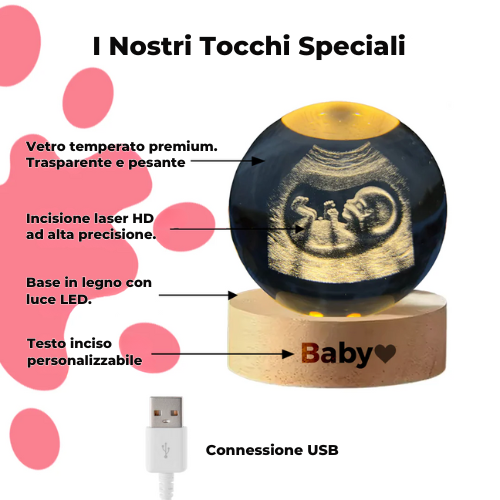 Sfera di cristallo personalizzata