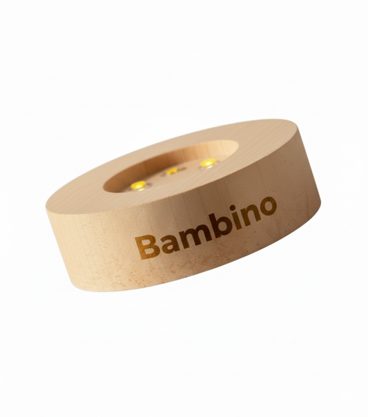 Base in legno illuminata